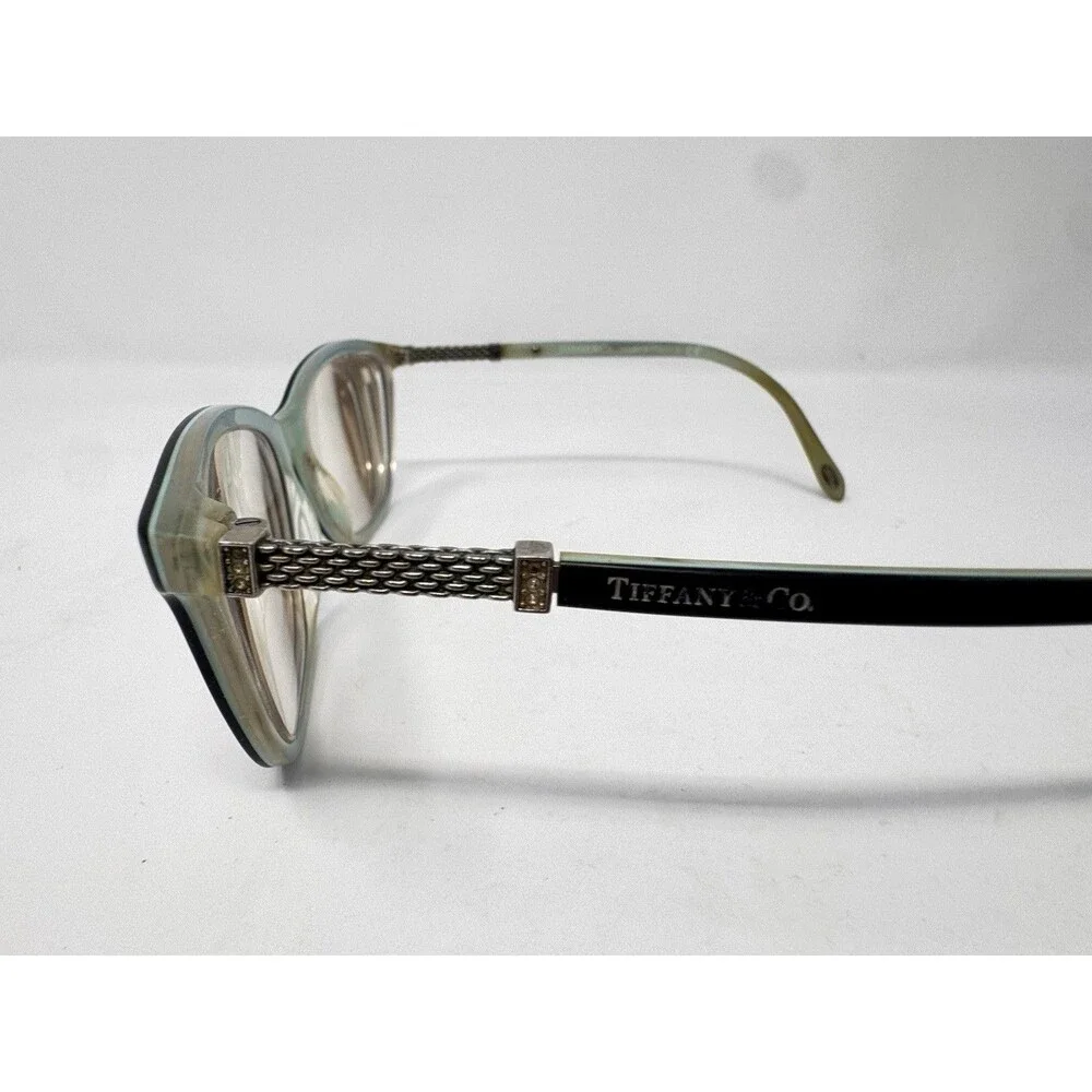 Tiffany & Co TF2116-B 8193 Eyeglass Frames Only 53-16-140 Black Turquoise Italy